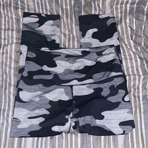 Grey camo workout leggings